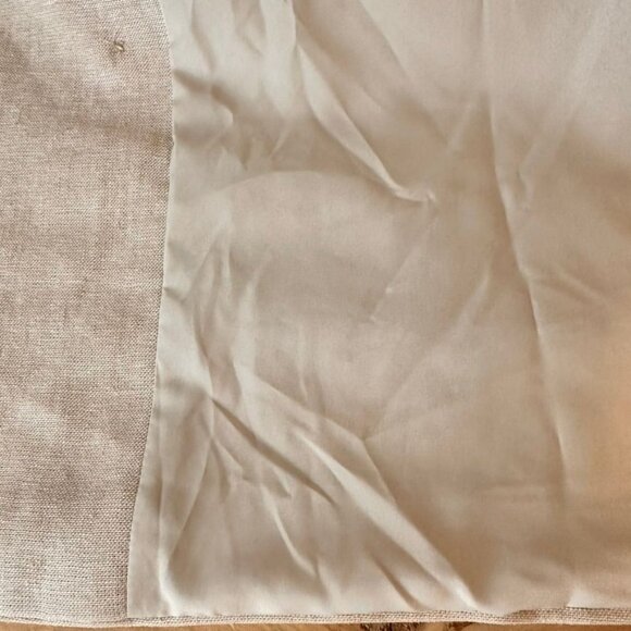 NEW Old Navy Womens 2X Double-Breasted Linen-Blend Blazer Beige Lightweight - Picture 7 of 9